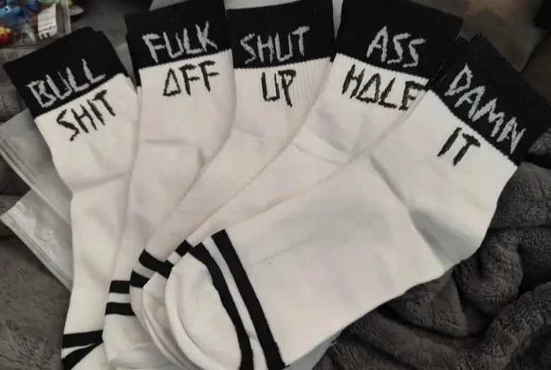 Fuck Off funny 5 Pair Socks