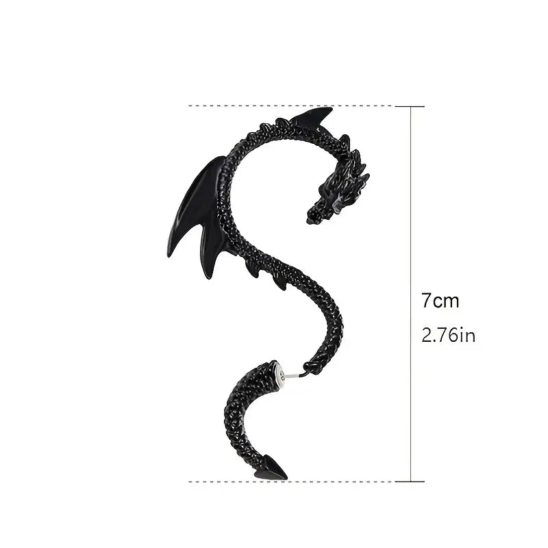 Copy of Dragon Stud Earrings Fashion Flying Dragon Ear cuff Women Men Punk Rock Cuff Gothic Earrings Studs USA Fast Shipping 2-4 Day delivery!