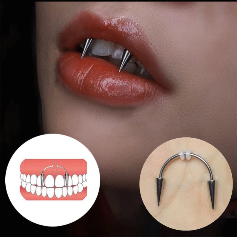 Vampire Septum Dracula Nail Halloween Piercing