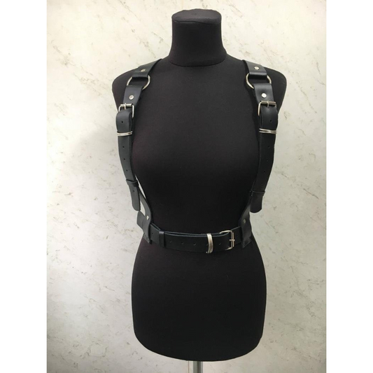 Leather Harness Suspender XS-6X