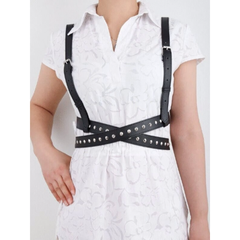 Stud Punk Suspender Harness