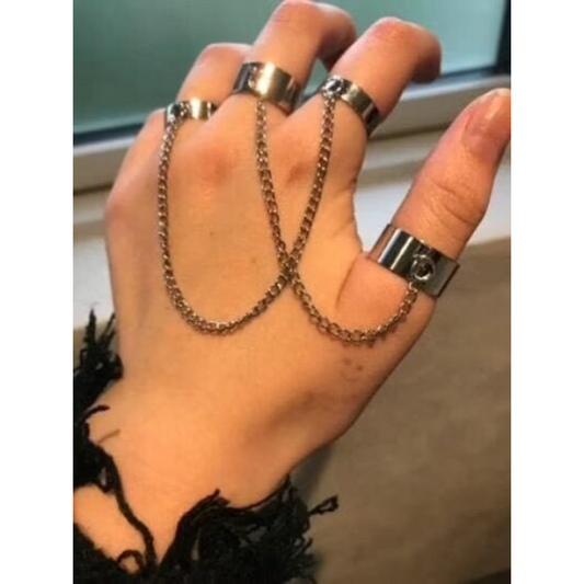 Punk Rock Finger Ring Chain