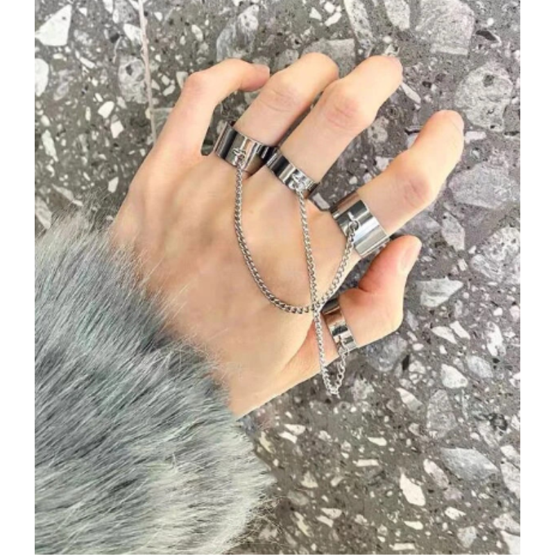 Punk Rock Finger Ring Chain