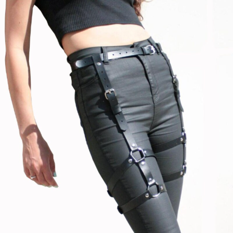 Leather Leg Harness XS-5X