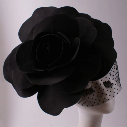 Rose Flower Headband Hat