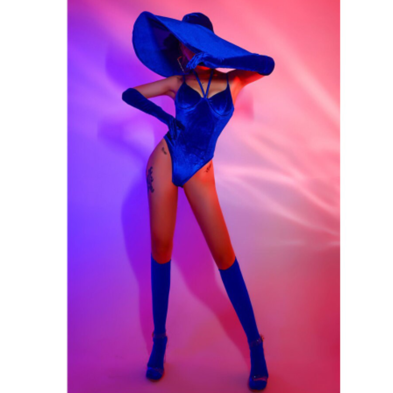 Hat Gloves Monokini Costume