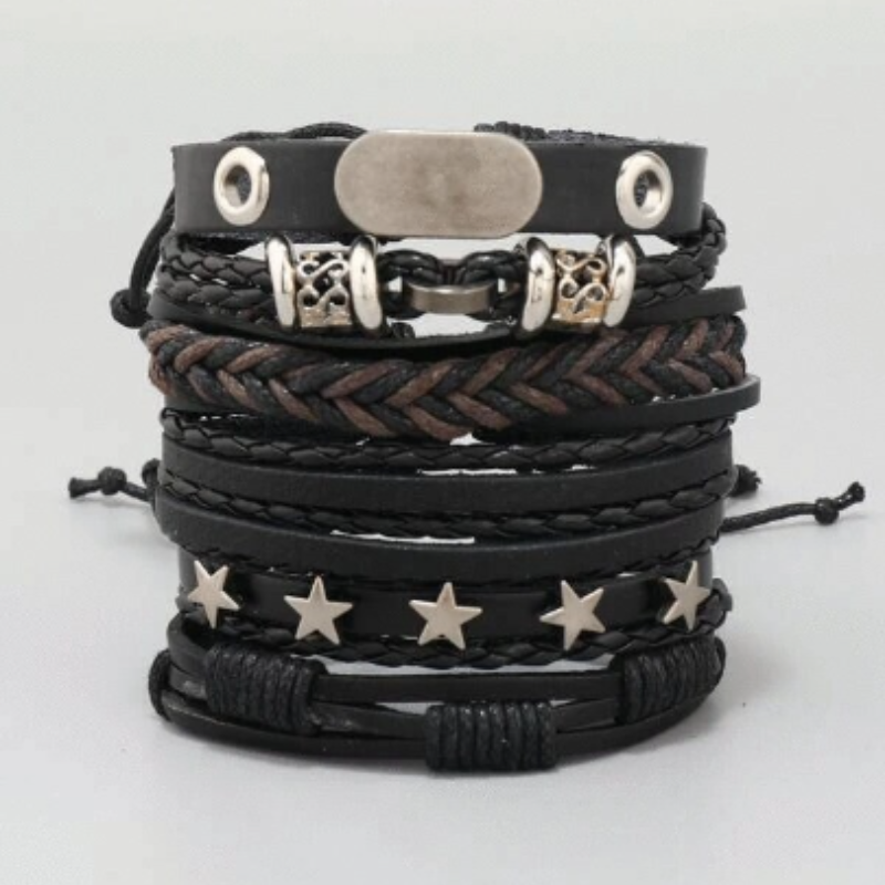 Leather Stackable Bracelet