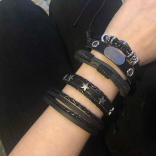 Leather Stackable Bracelet