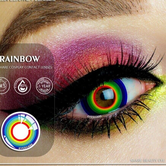 Rainbow Halloween Eyes