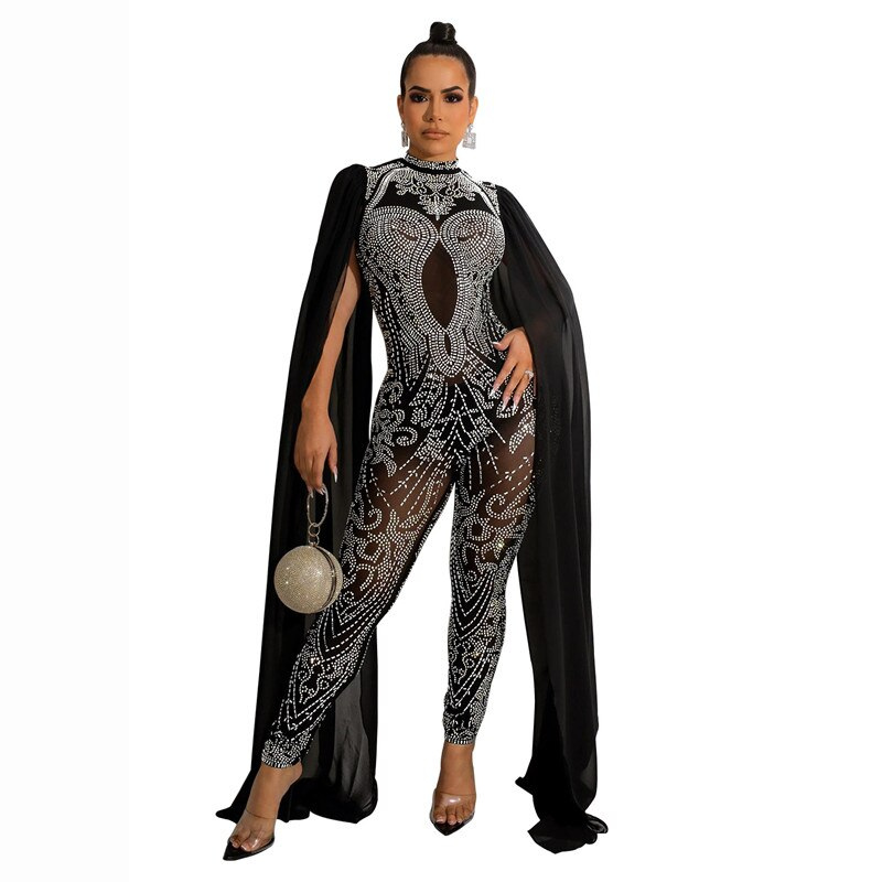 Plus Size Bling Jumpsuit XL 2X