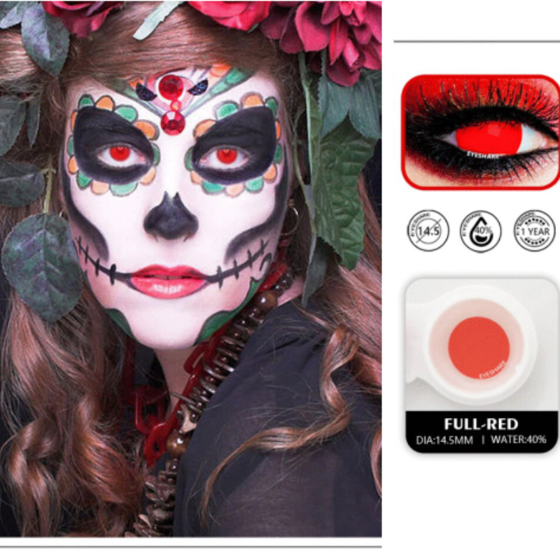 Vampire Red Halloween Eyes