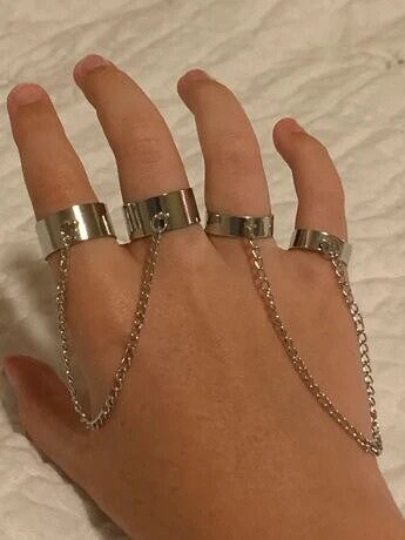 Punk Rock Finger Ring Chain