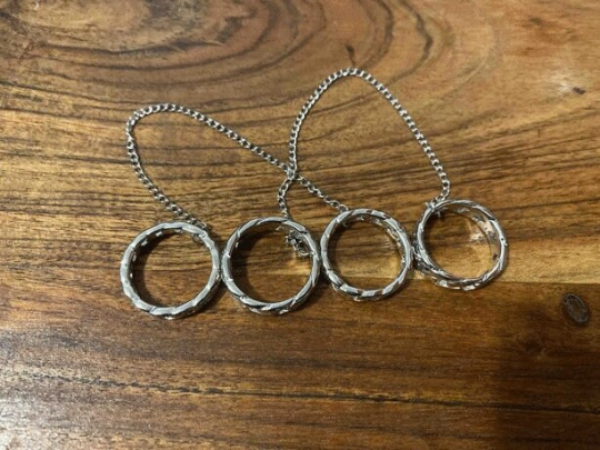 Punk Emo Finger Ring Chain