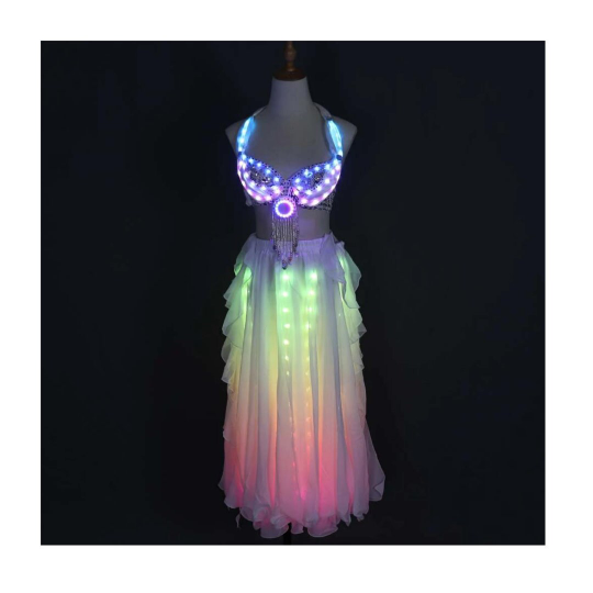 Led Light Belly Dancer Costume