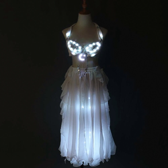 Led Light Belly Dancer Costume