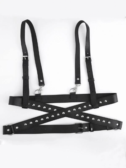 Stud Punk Suspender Harness