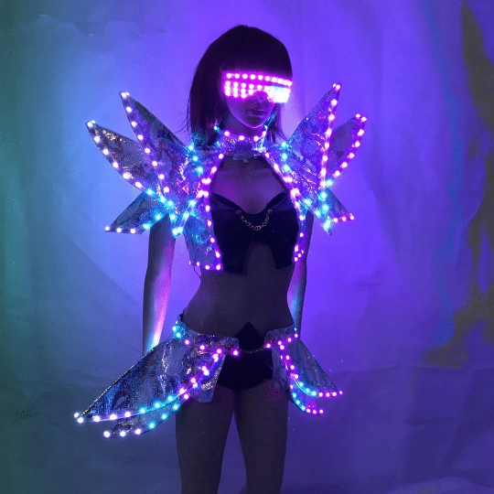 Led Light Robot Future Costume