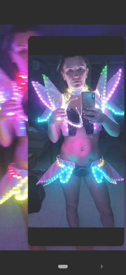 Led Light Robot Future Costume