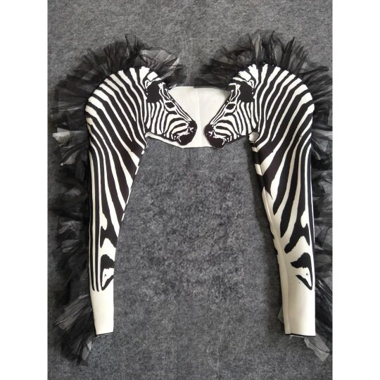 Zebra Halloween Jumpsuit Costume