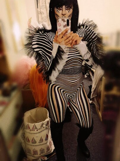 Zebra Halloween Jumpsuit Costume