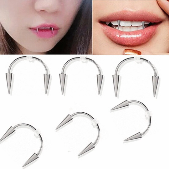 Vampire Septum Dracula Nail Halloween Piercing