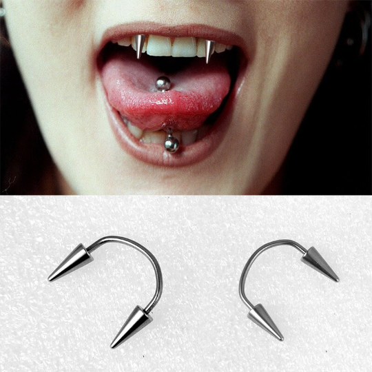 Vampire Septum Dracula Nail Halloween Piercing