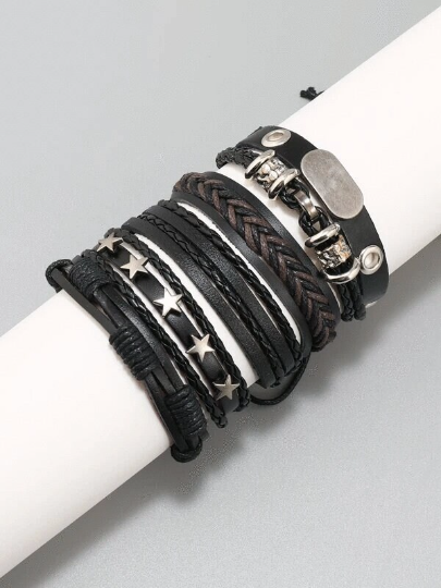 Leather Stackable Bracelet