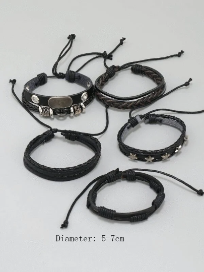 Leather Stackable Bracelet