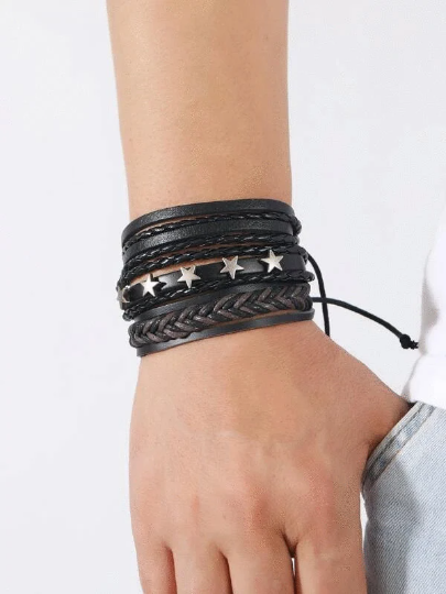 Leather Stackable Bracelet