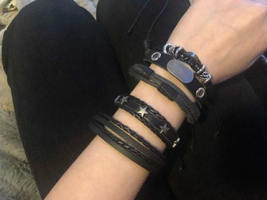 Leather Stackable Bracelet