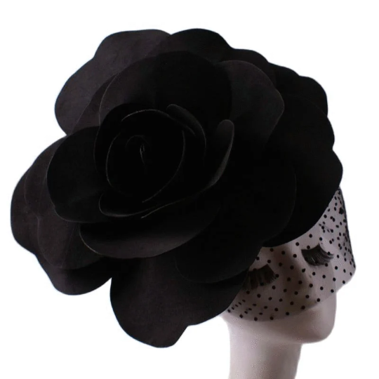 Rose Flower Headband Hat