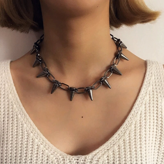 Rivet Choker Spike necklace