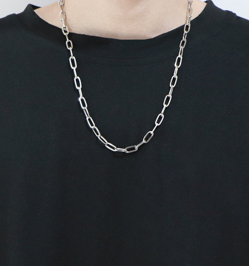 Punk Layered Dog Tag Chains Necklace