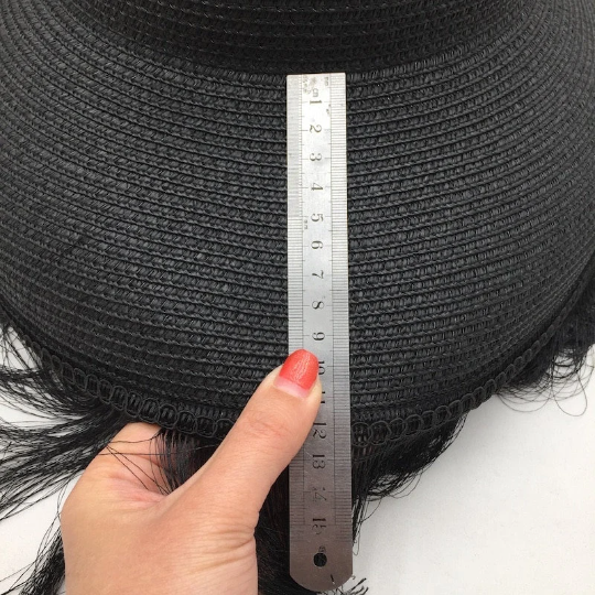 Fringe Large Brim Hat