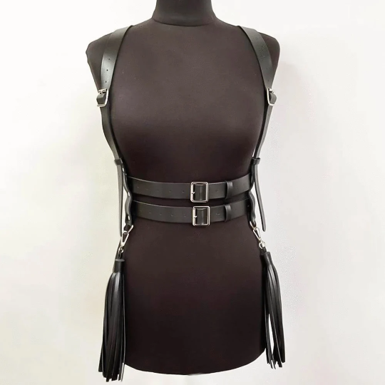 Black Fringe Harness