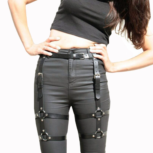 Leather Leg Harness XS-5X