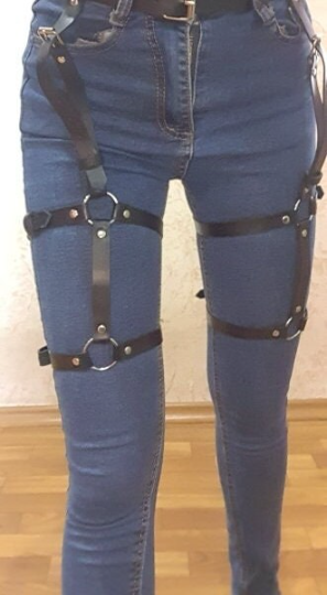 Leather Leg Harness XS-5X