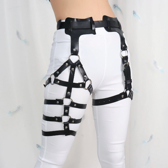 Leather Leg Harness