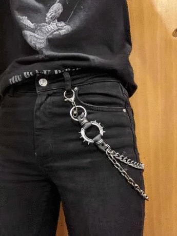 Punk Chain Belt Gothic Spike