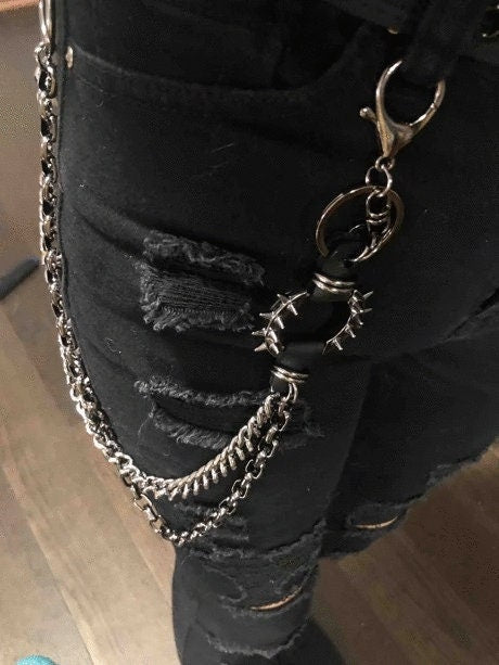 Punk Chain Belt Gothic Spike