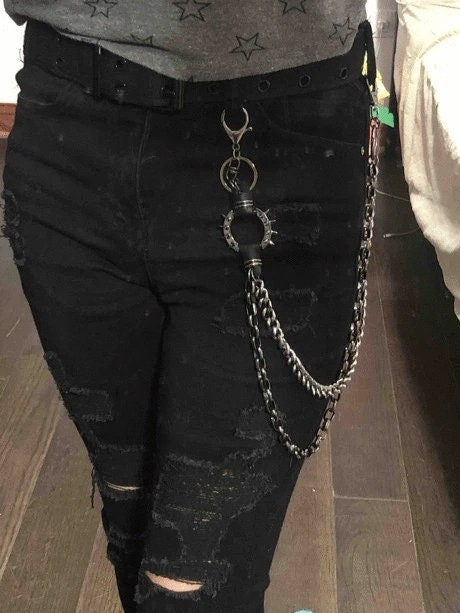 Punk Chain Belt Gothic Spike