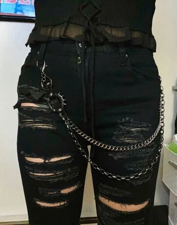 Punk Chain Belt Gothic Spike