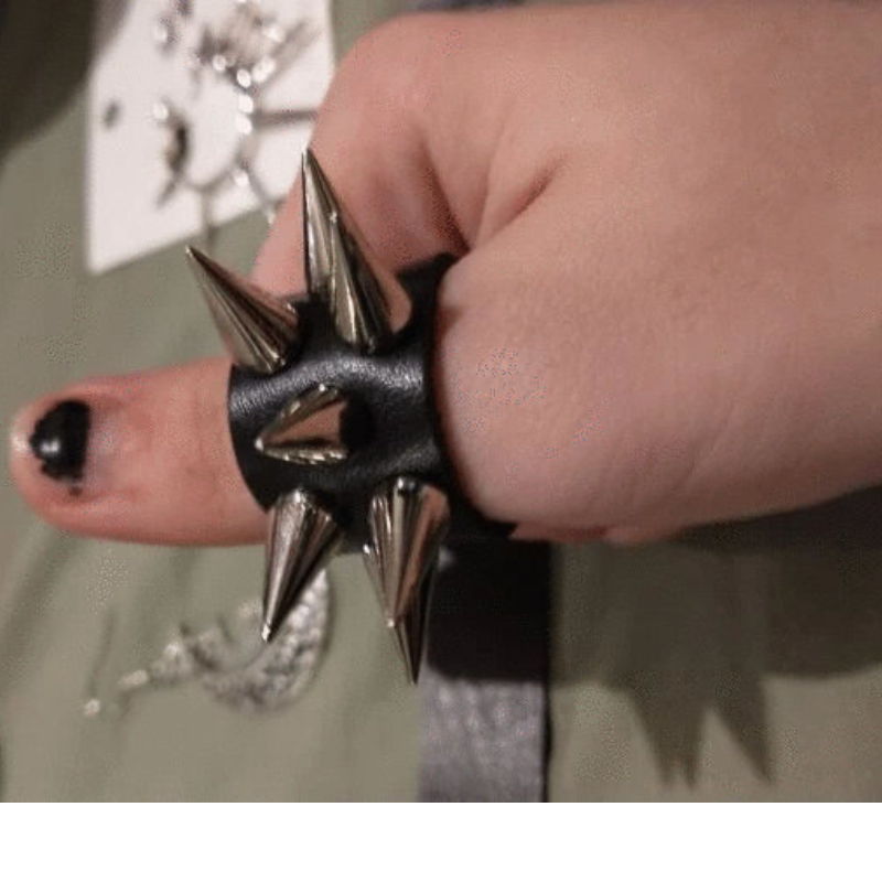 Punk Spiked Ring