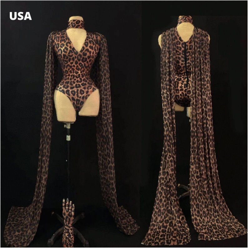 Leopard Monokini Gloves