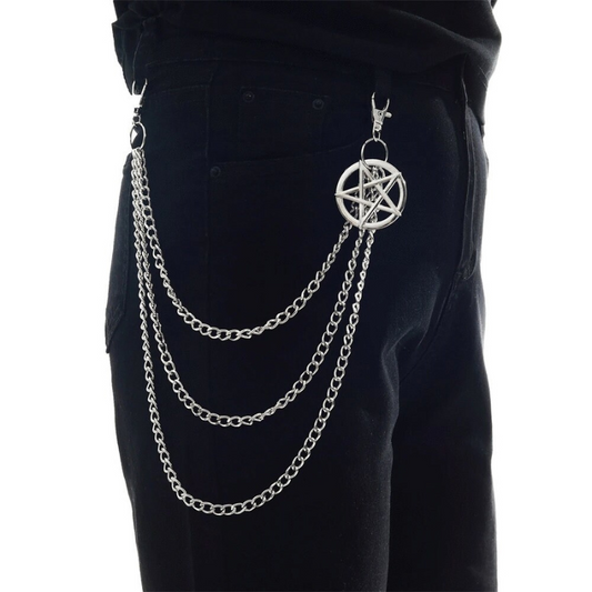 Pentagram Star Chain Belt