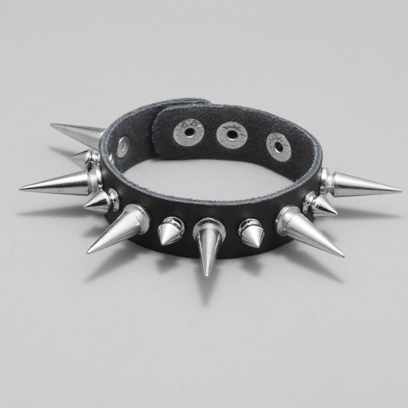 Punk Spiked Bracelet Geometric