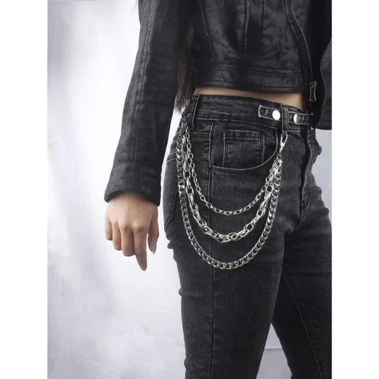 Punk Chain Belt Necklace