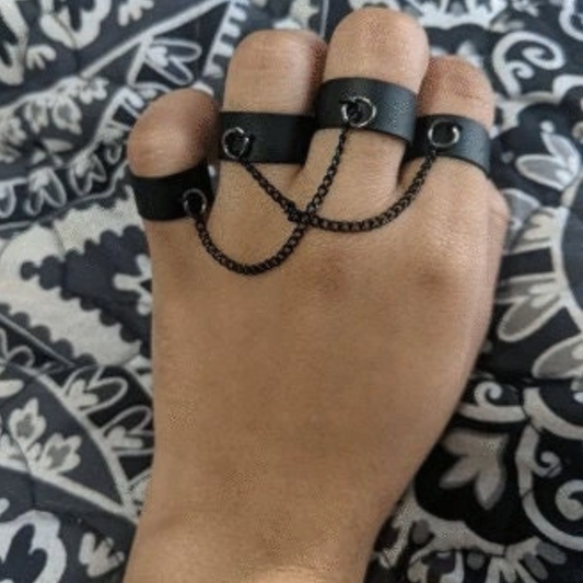 Punk Rock Finger Ring Chain