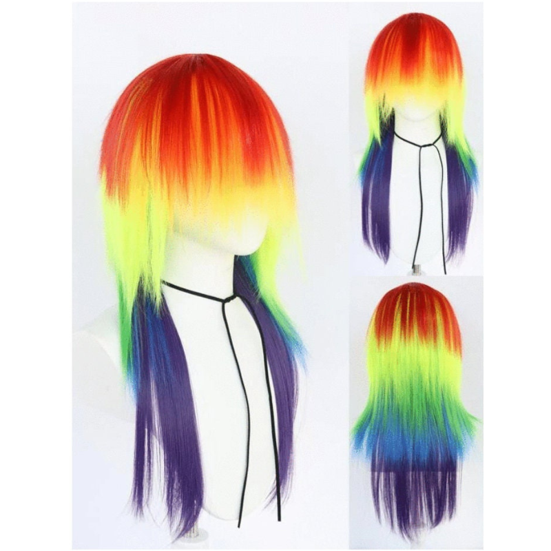 Rainbow Cosplay Anime Wig