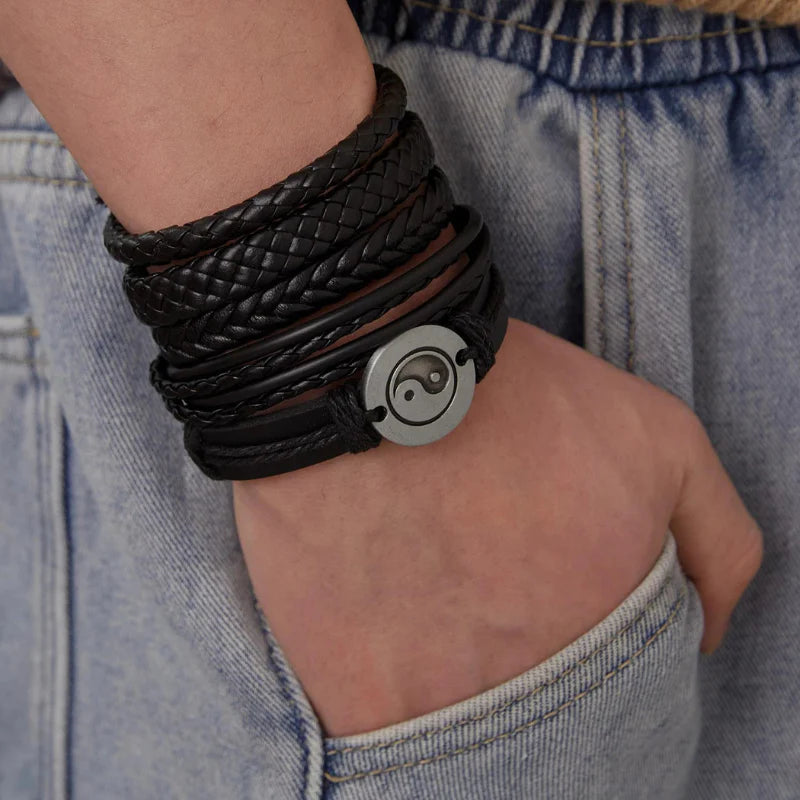 Leather Stackable Bracelet